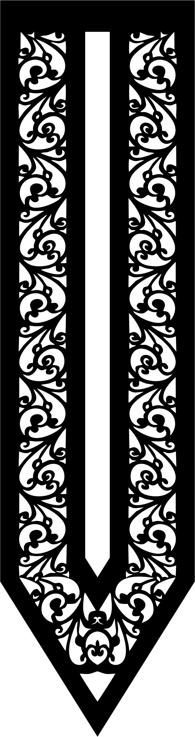 Ažúr na záclony vzor PiroT7657pi Hrúbka 1,5 mm kvalita Premium Čierna 75x300 cm