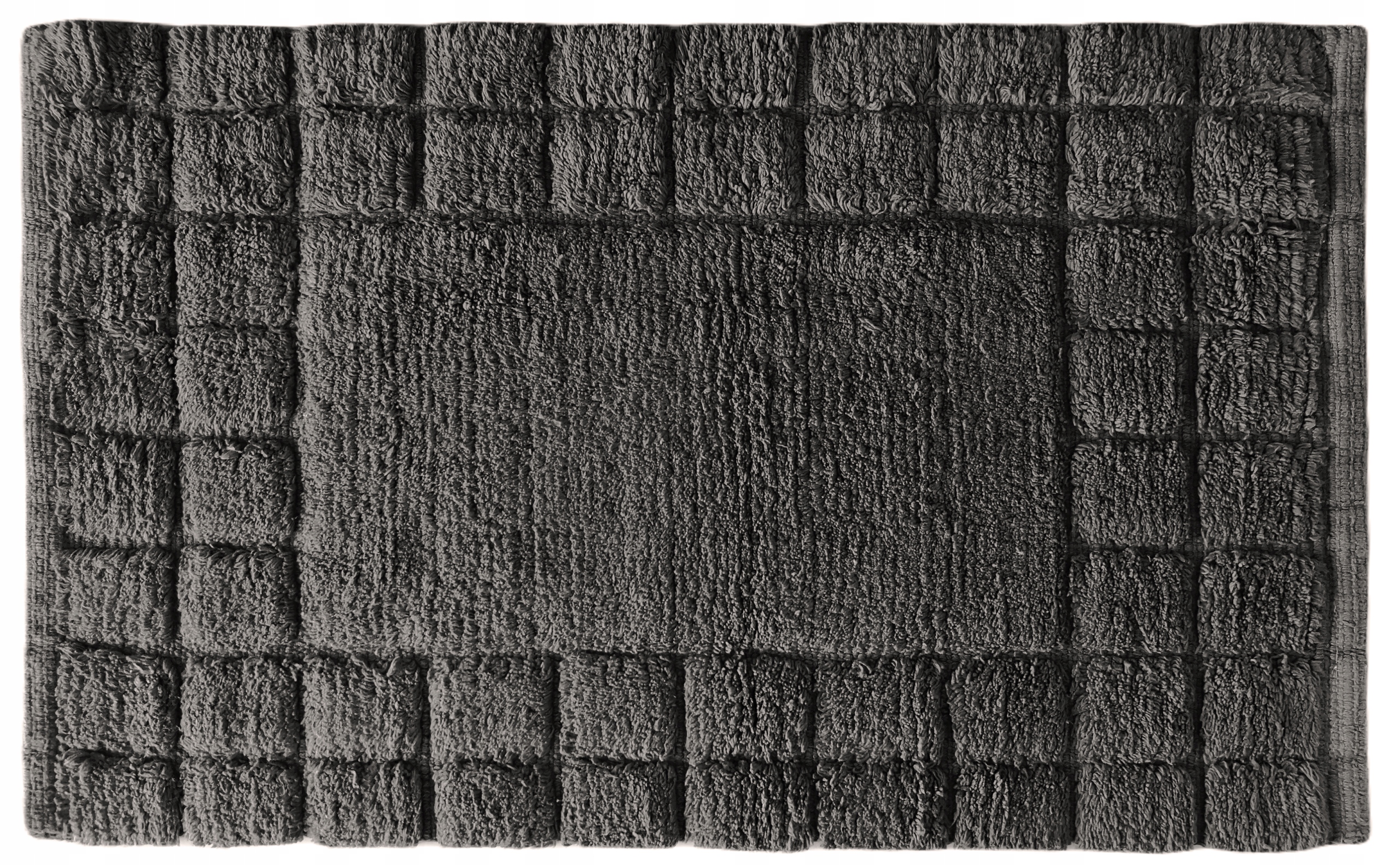 

Dywanik łazienkowy bawełna rzeźbiony 3D c.szary