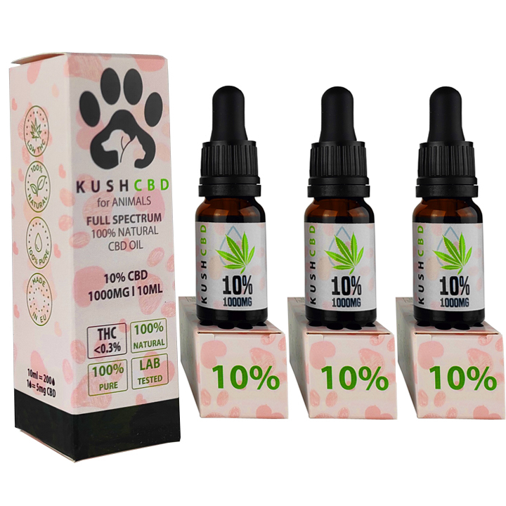 

Olejek Cbd dla zwierząt 10% olej z łososia 30ml