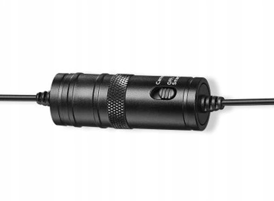 MIKROFON KRAWATOWY LAVALIER NA KLIPS SAIBU MKL-01 Czułość -30 dB