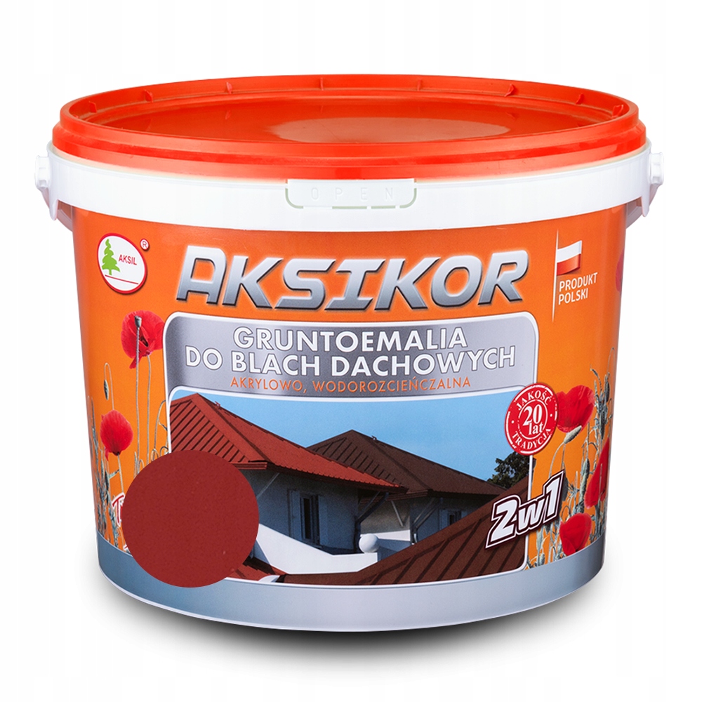 

Aksikor Farba do dachu 1L Wiśniowy