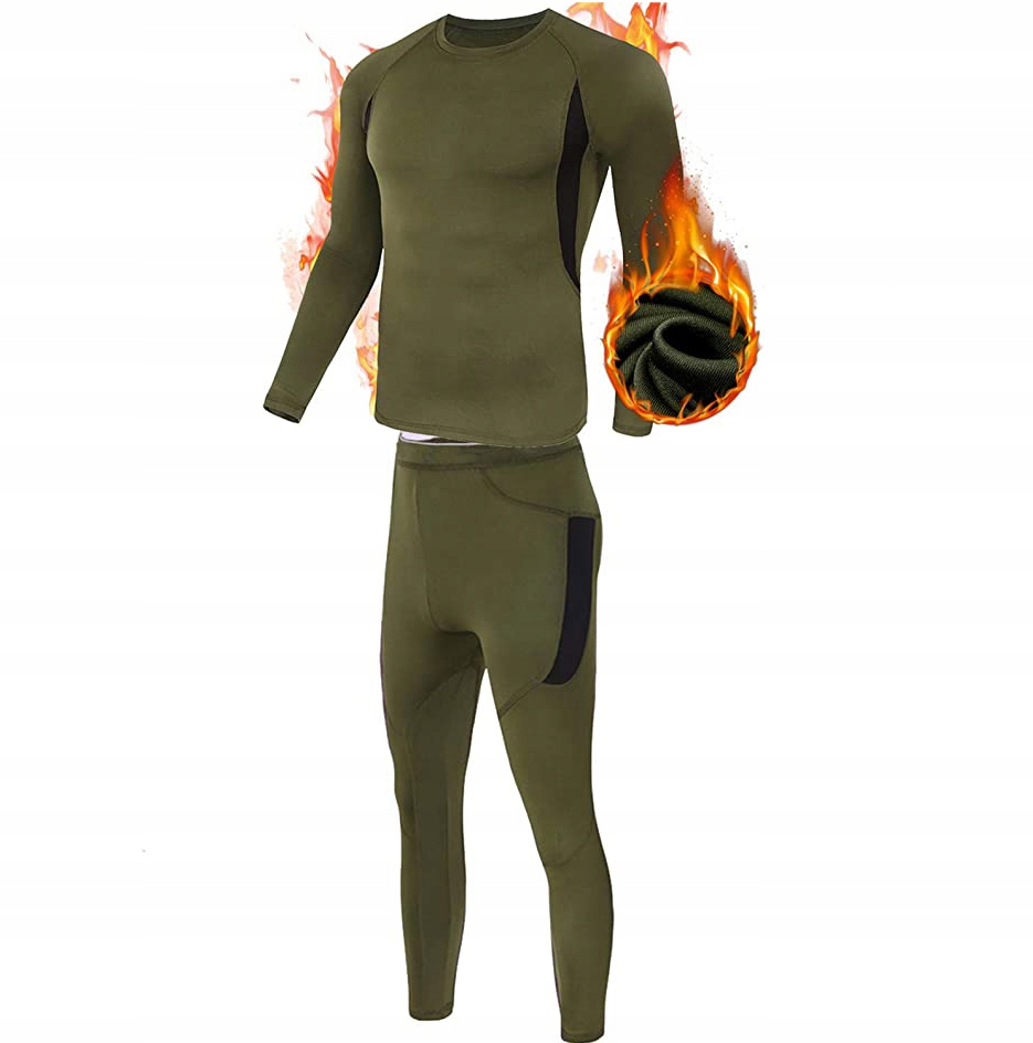 BIELIZNA TERMOAKTYWNA MĘSKA CIEPŁA KOMPLET Rozmiar M