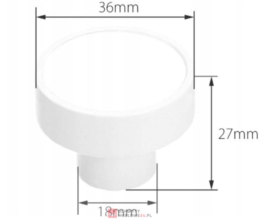 Gałka GAMET drewniana biały mat GD08 jamnik V103 EAN (GTIN) 5901304982847
