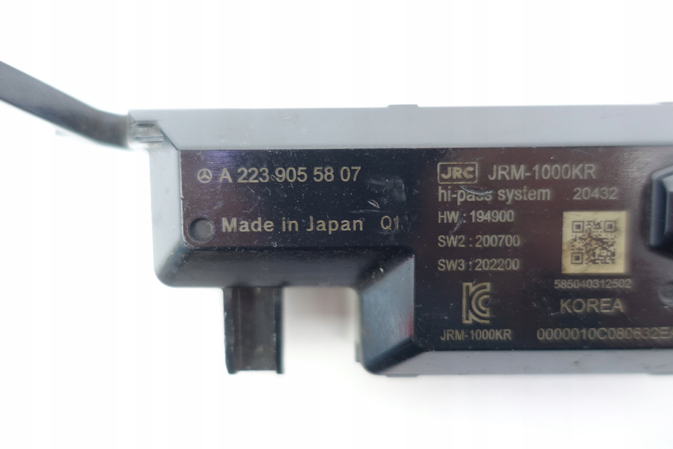 control unit module sensor MERCEDES A2239055807