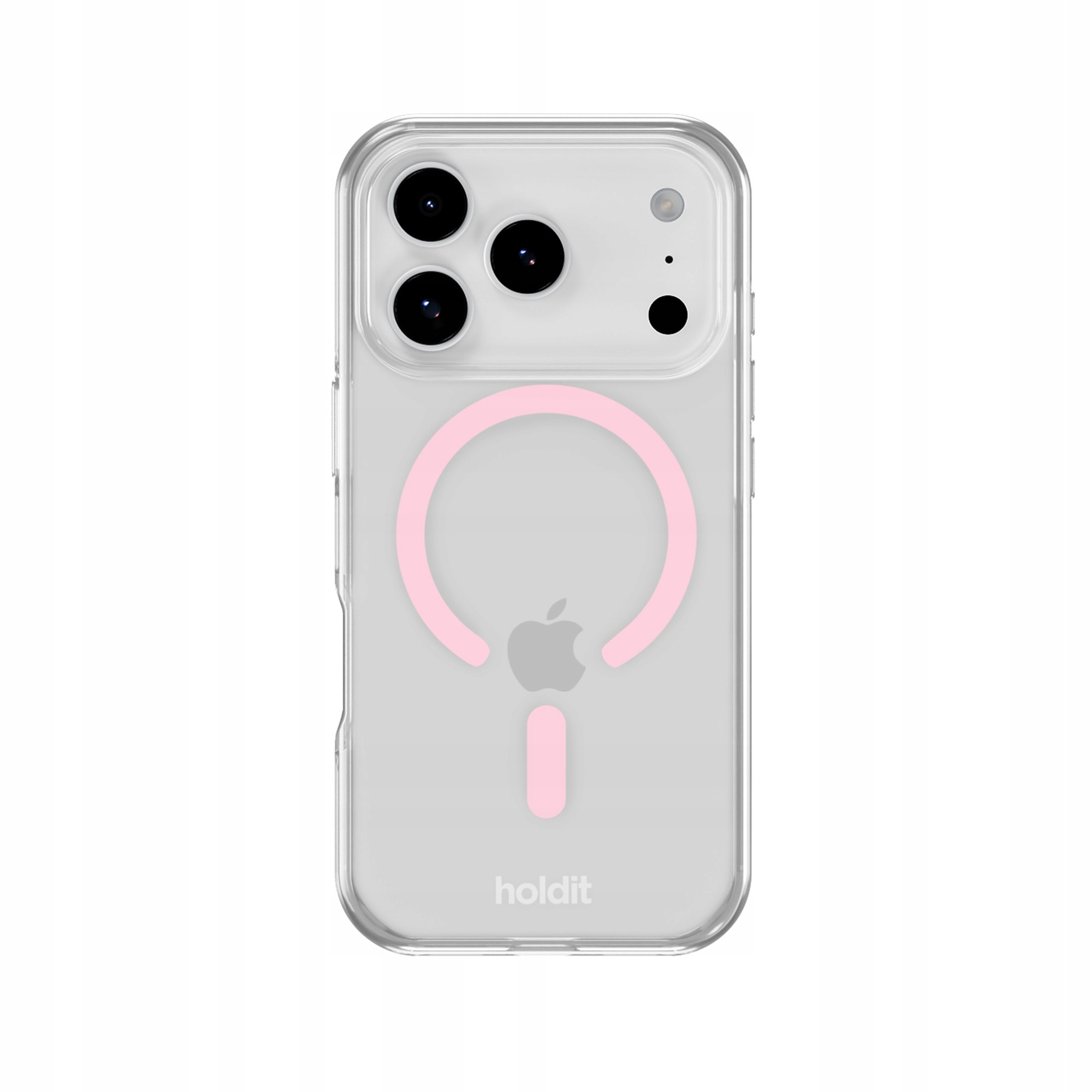 Etui Holdit MagSafe Case iPhone 17 Pro Max Pink/Transparent