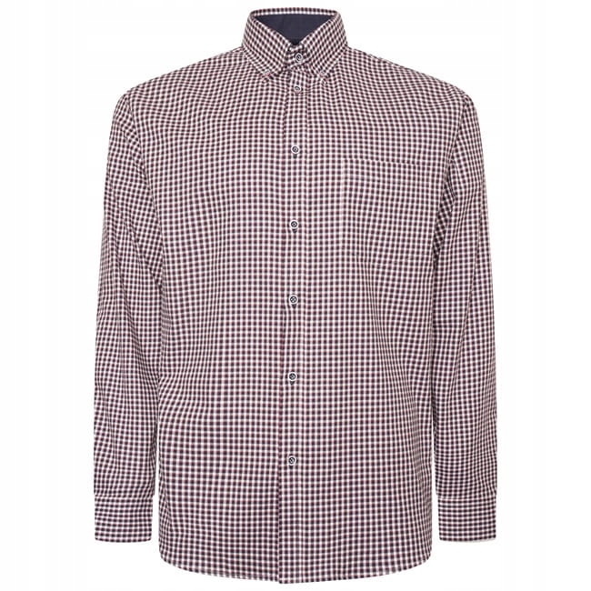 Velká pánská košile s modrou mřížkou Kam