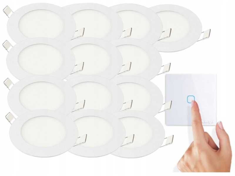 Sada stropních svítidel Halogen 3W 13x Vypínač