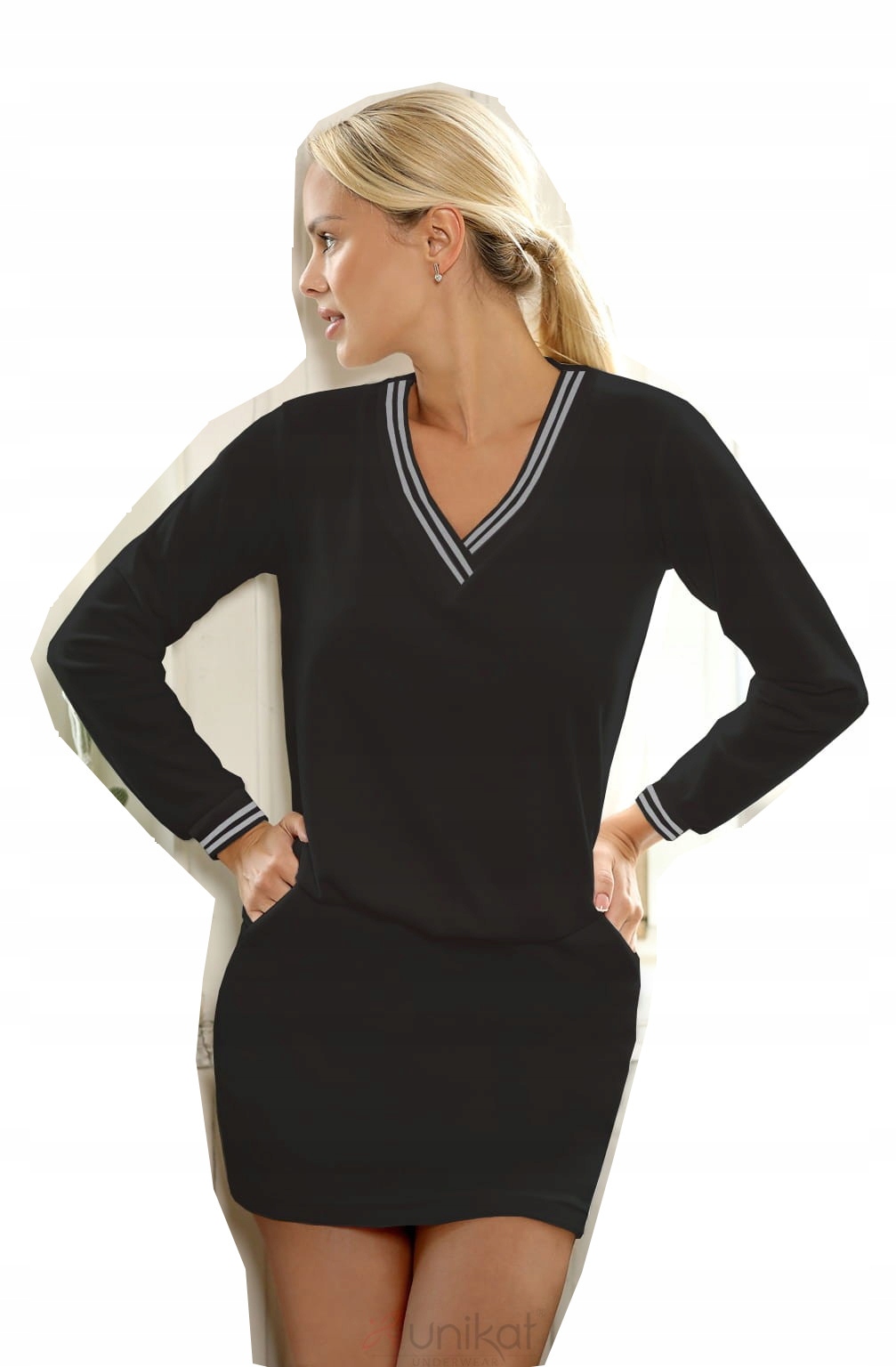 

Komplet Unikat welur dres Coco rozm S czarny