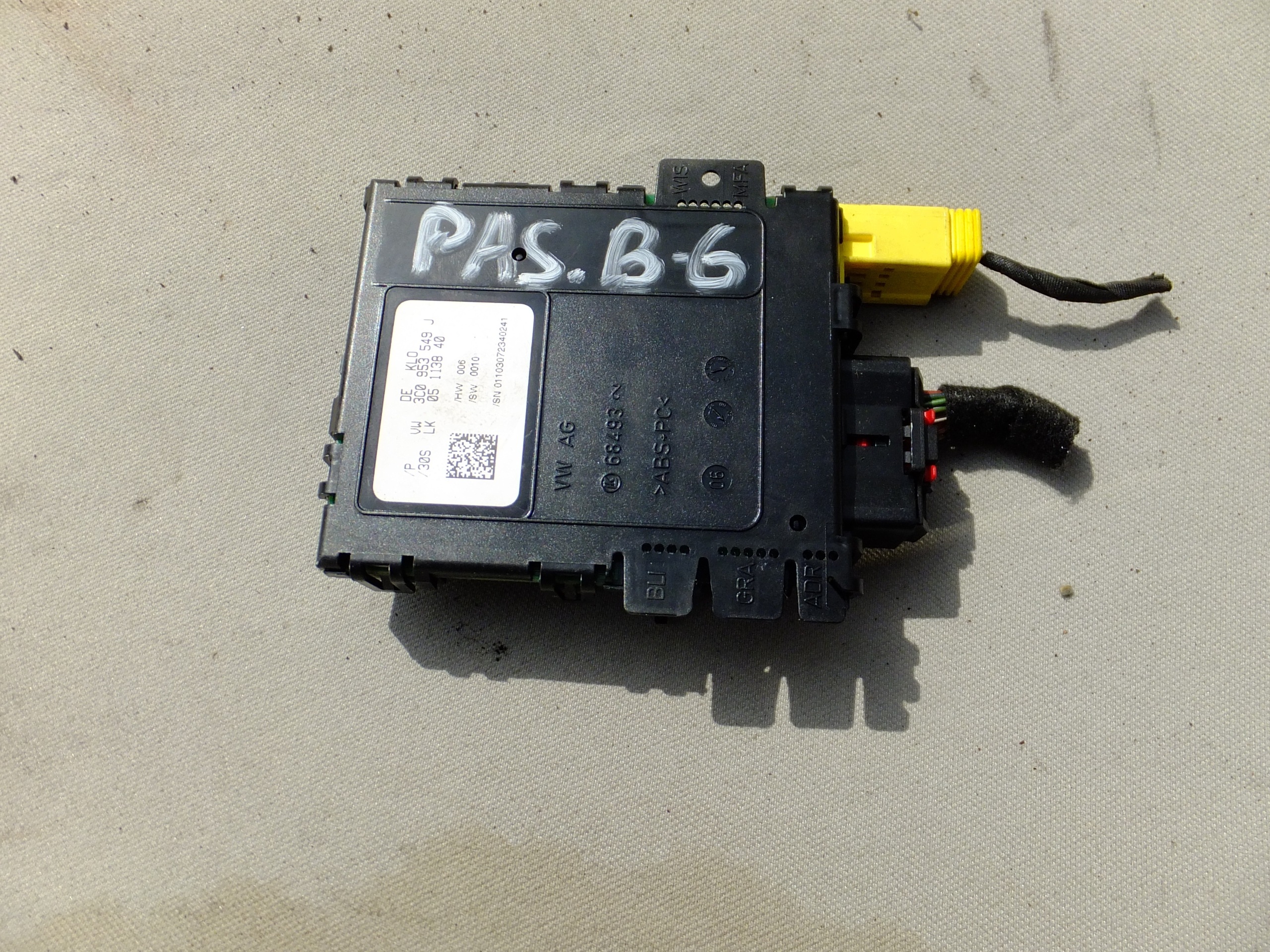 sensor kata steering vw passat b6 3C0953549J