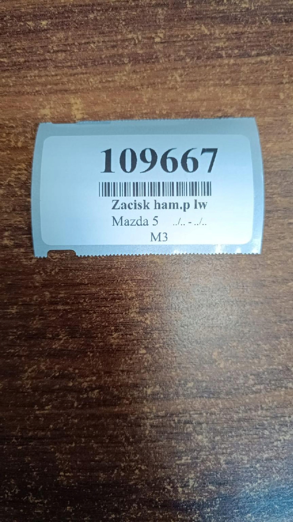 MAZDA 5 2.0 D caliper left rear part