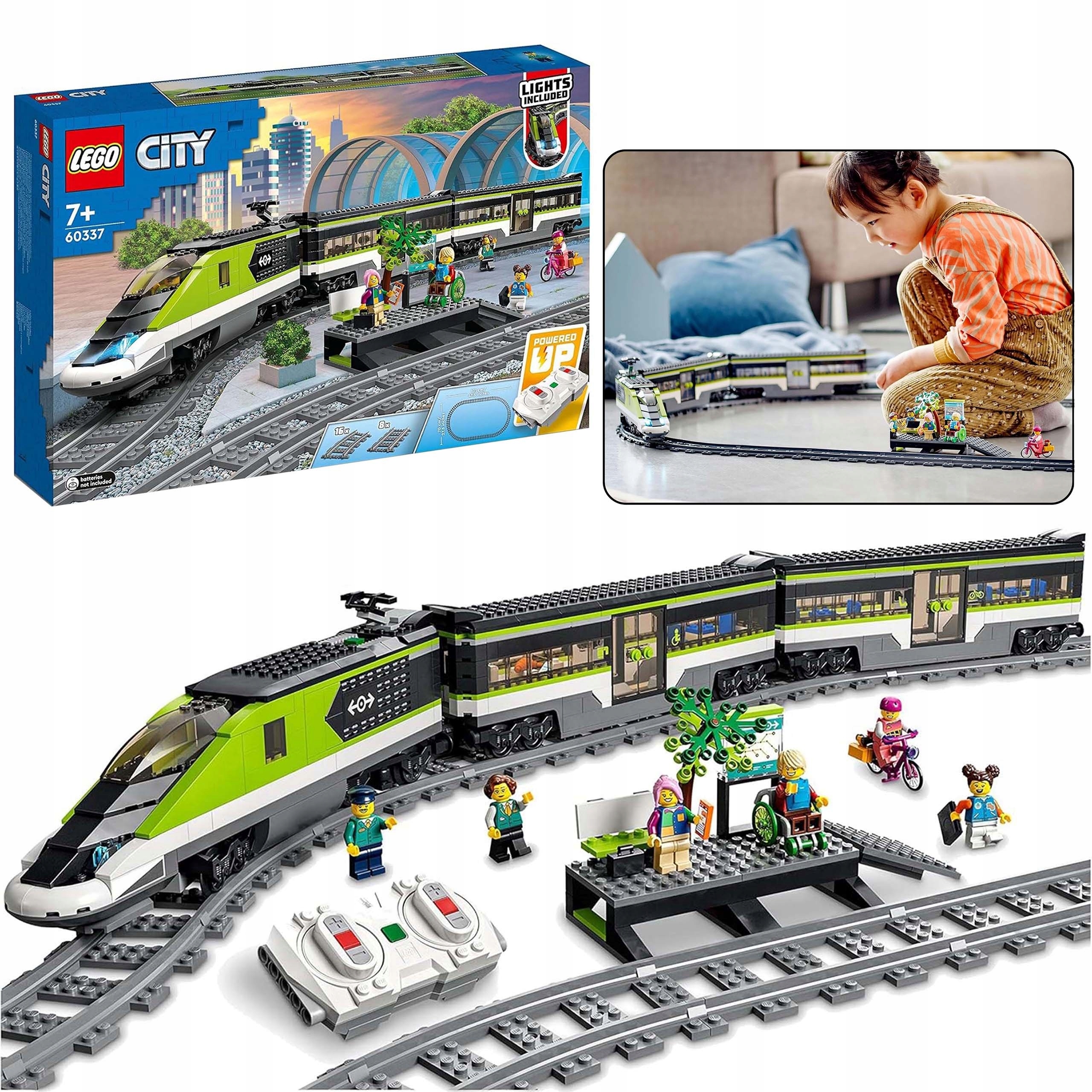 Lego City 60337 Expresní osobní vlak na dálkové ovládání pro děti