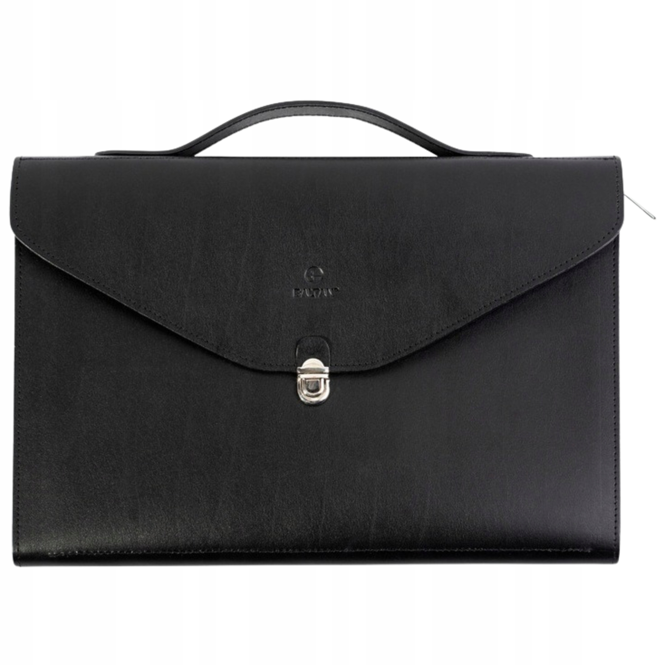 Aktovka Na Notebook z přírodní kůže Baltan černá, elegance 13-14 palců