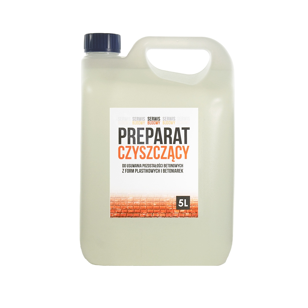 Olej Płyn Preparat Antyadhezyjny 10L + Płyn preparat czyszczący szalunki 5L Marka Serwis Budowy