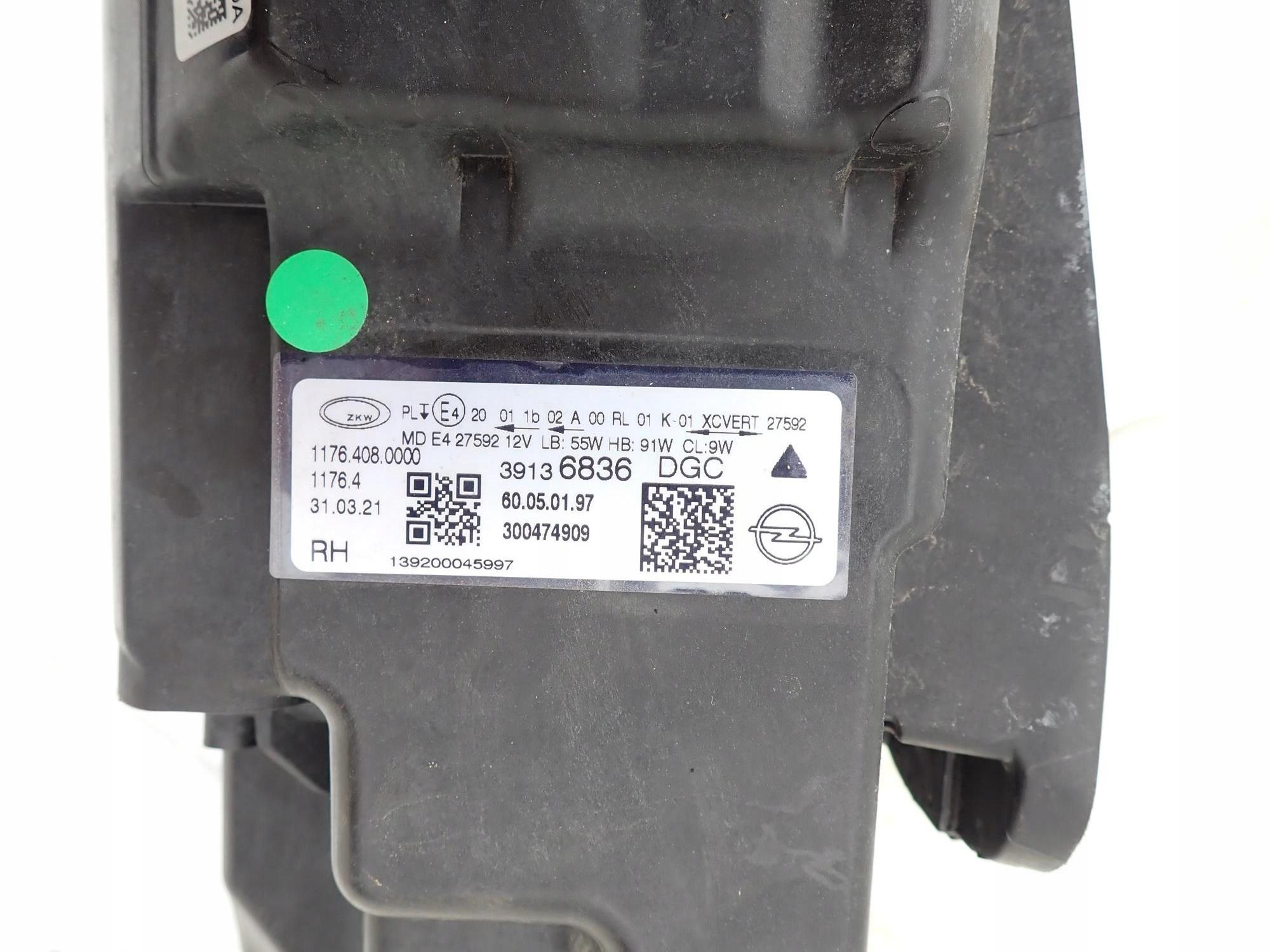 OPEL INSIGNIA B FL 20-22 PUSZKA light front right