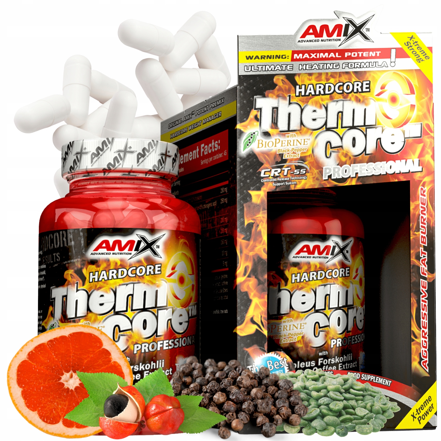 Nejsilnější spalovač tuků Amix ThermoCore Tablety na hubnutí