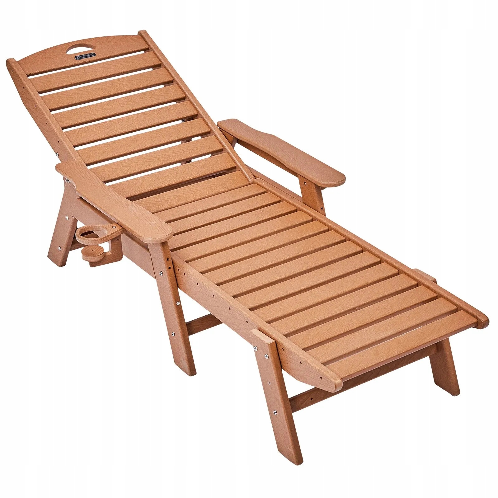 Leżak plażowy premium 181 kg leżanka ogrodowa tarasowa regulowane oparcie