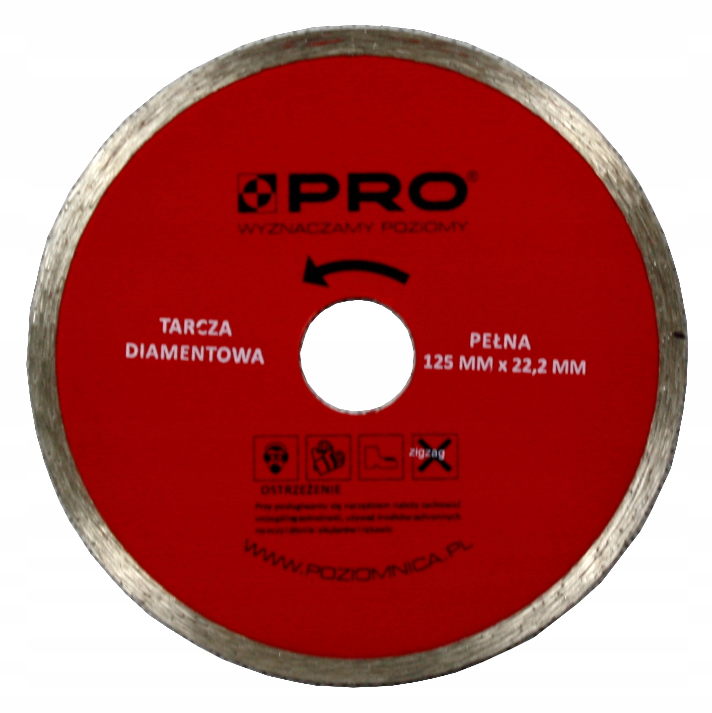

Tarcza diamentowa pełna 125mm (WT-DD-P125) Pro