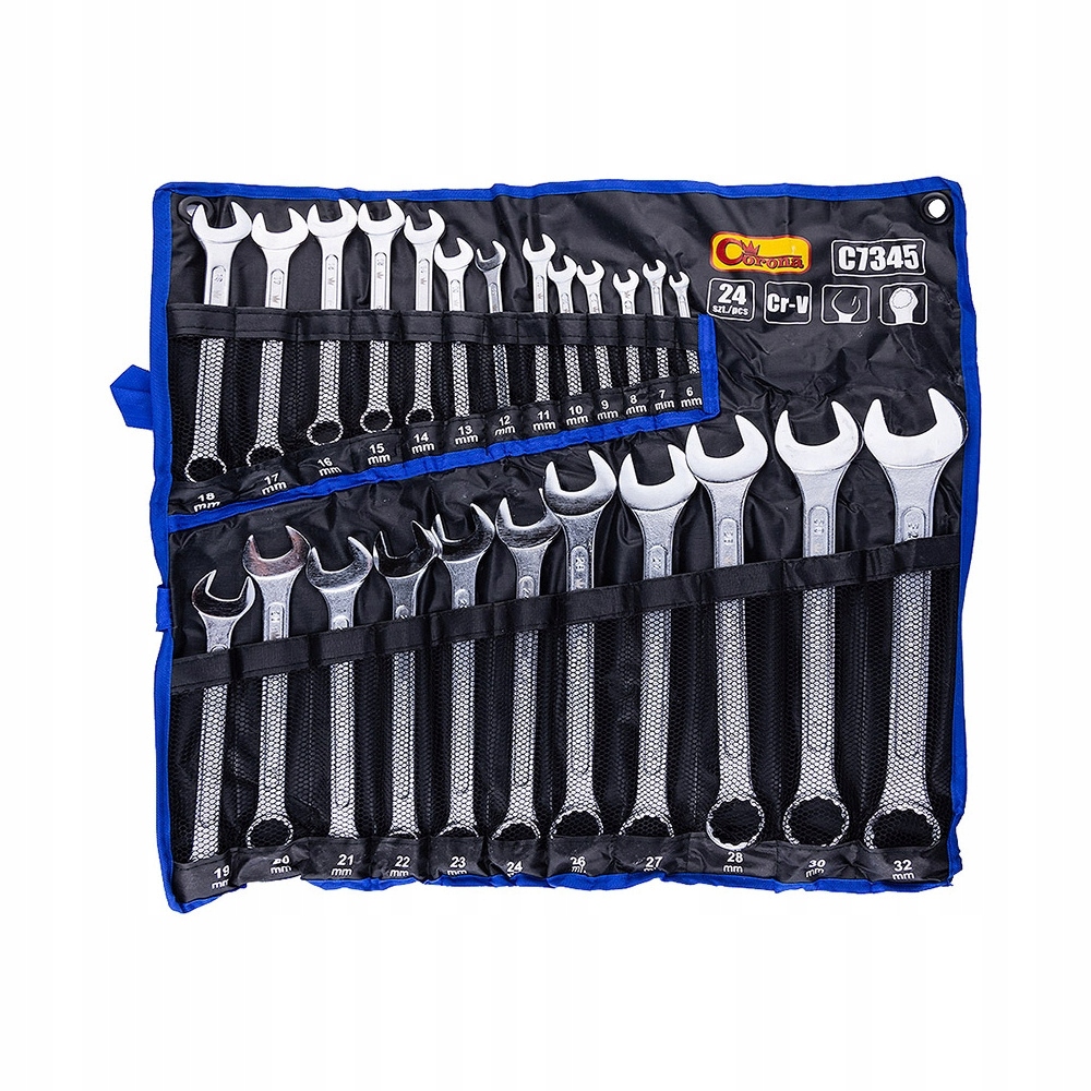 Sada očkoplochých kľúčov 24ks 6-32 mm Cr-v
