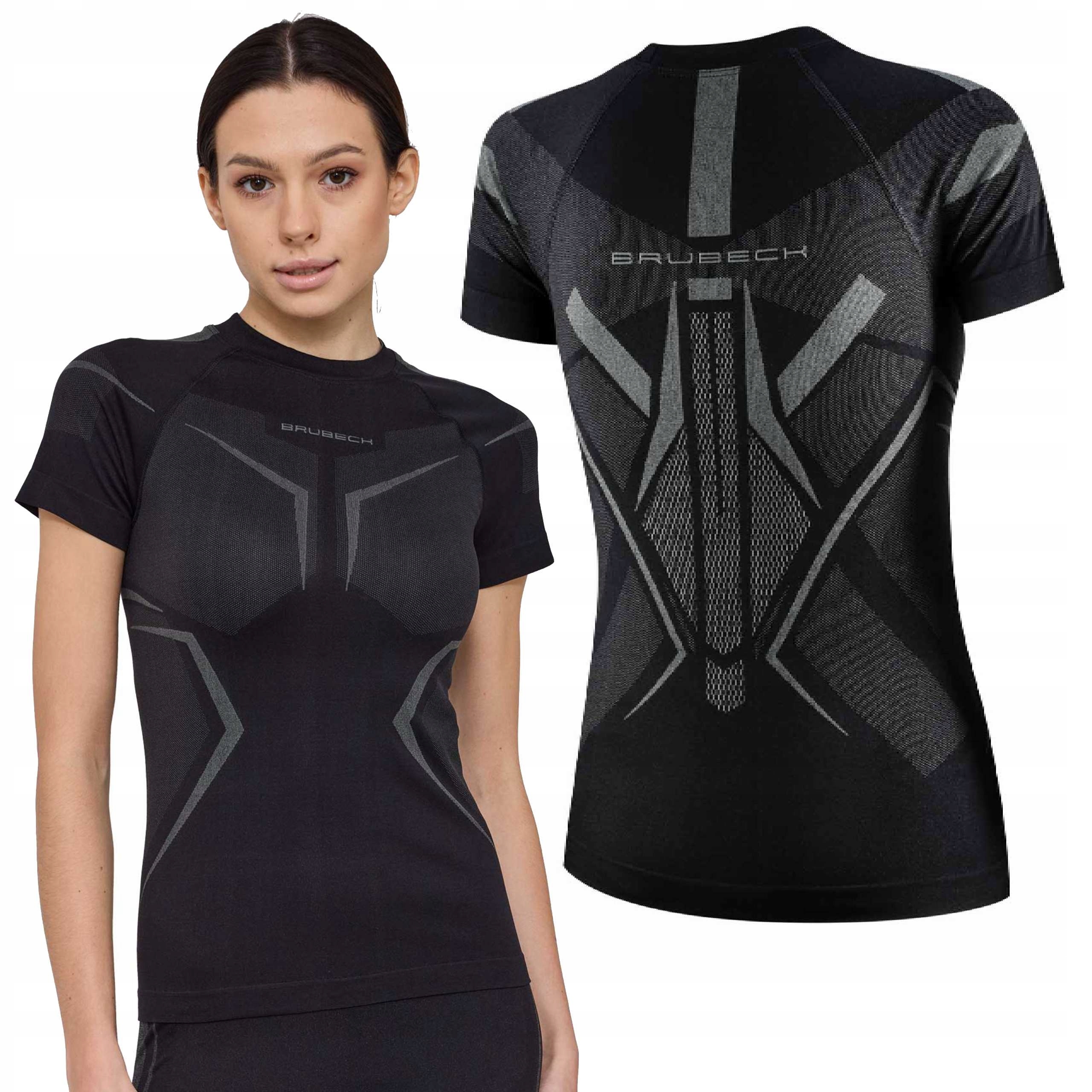 Termoaktywny Damski Podkoszulek Do Trekkingu Turystyczny Brubeck Dry -M