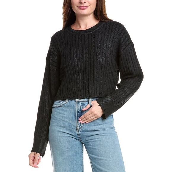 Sandro Cropped svetr Wool-Blend, velikost 38