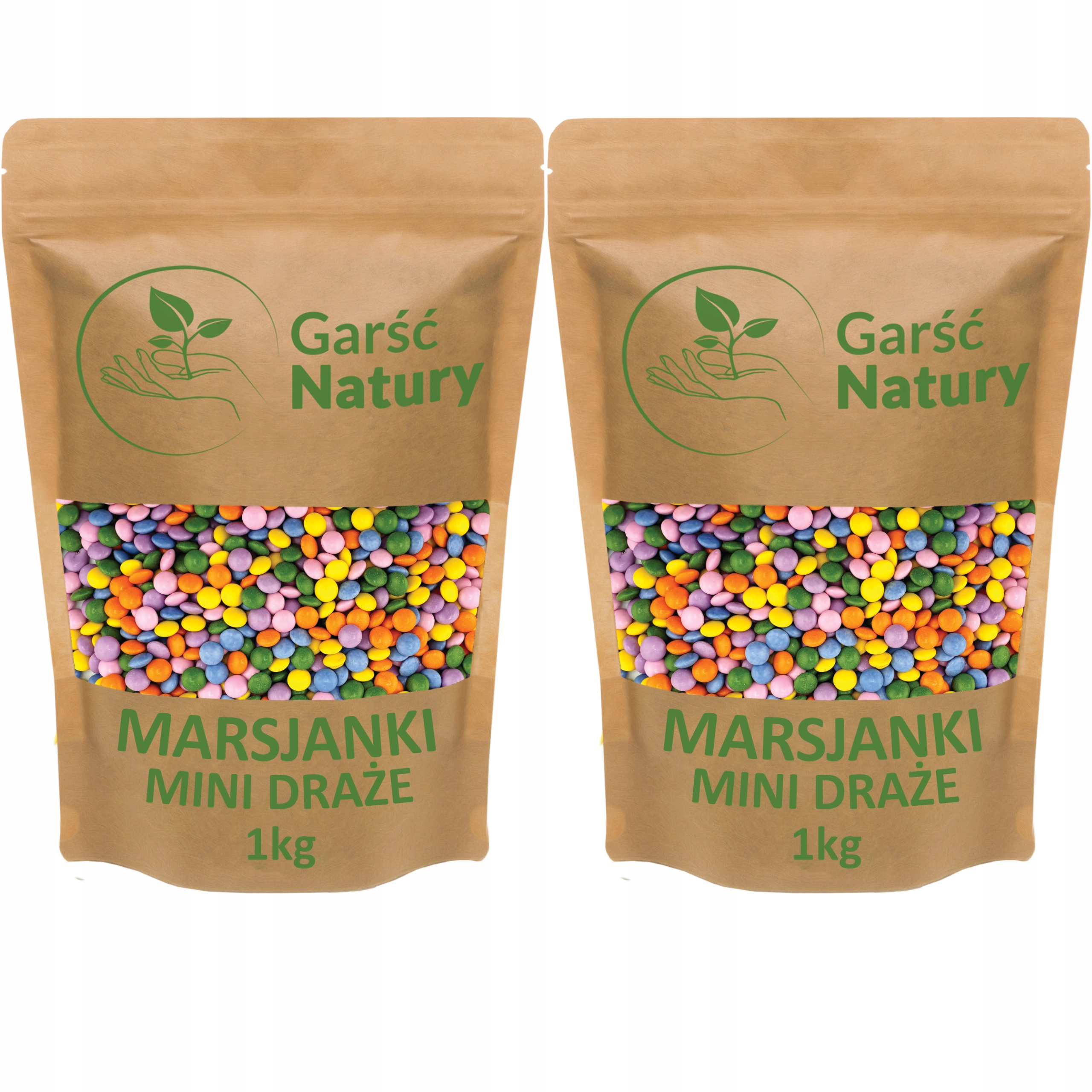 Posypka Dekoracja do lodów ciast deserów 2x1000 g Marsjanki Mini Draże 2 kg