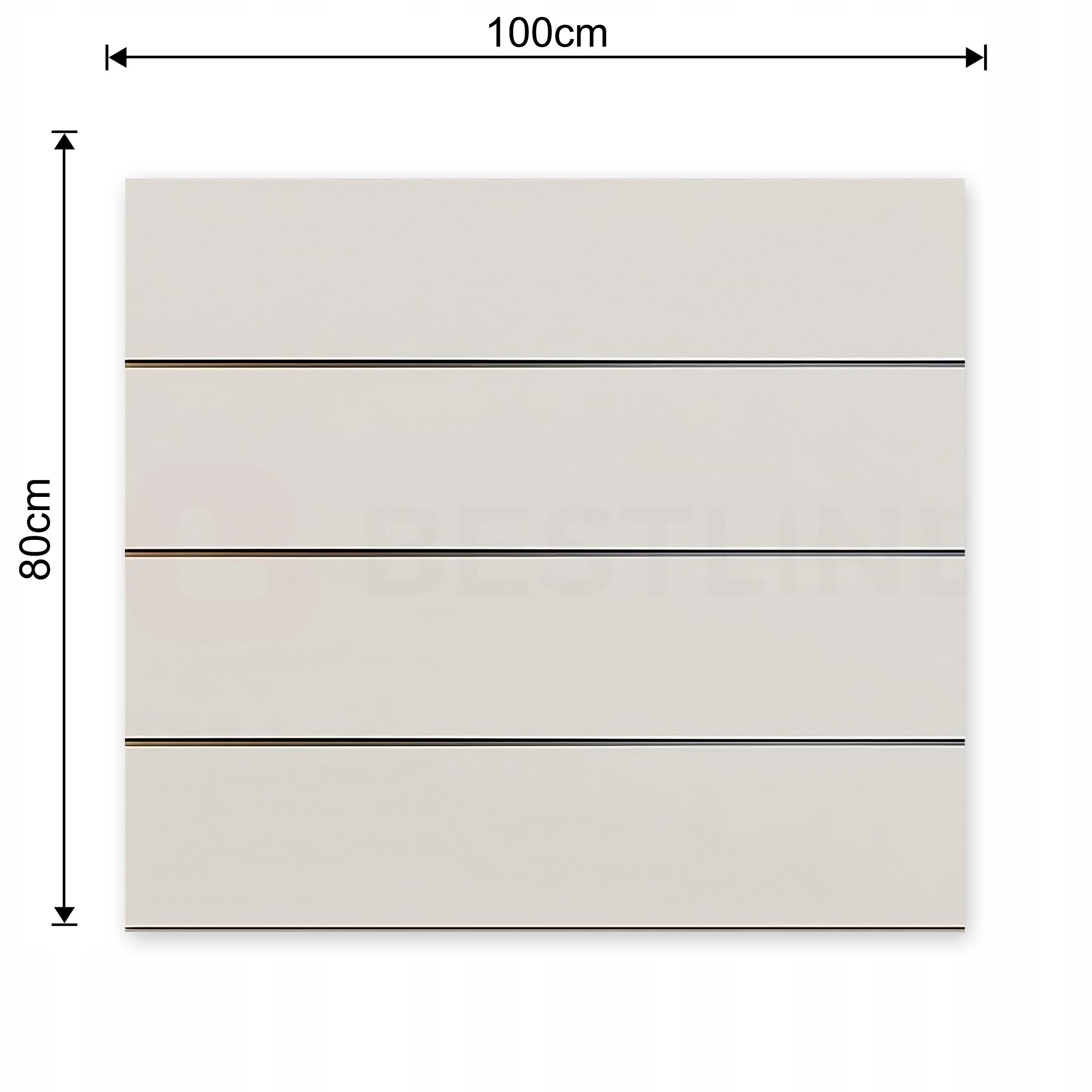 PANEL Slatwall Spacewall Best-Line 100x80cm 3 FREZY POPIEL Marka Best-line