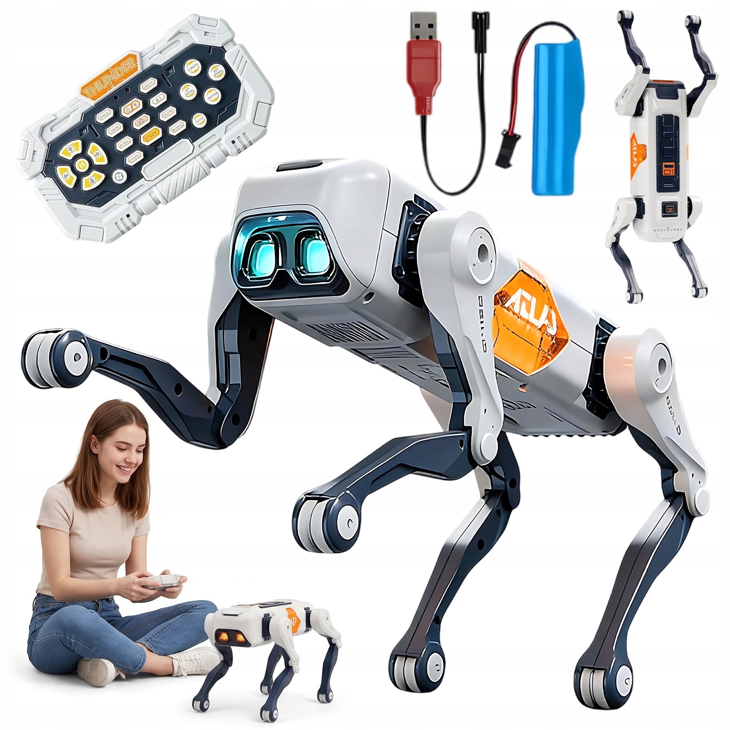 Inteligentny Bioniczny Robot-pies Stem Programowanie Usb Dzieci