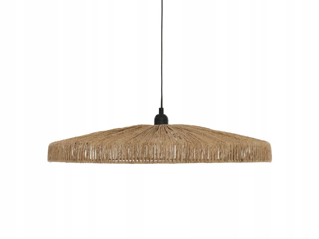 Visící lampa nad jídelní stůl Bellamy, jutové stínítko, ? 58 cm