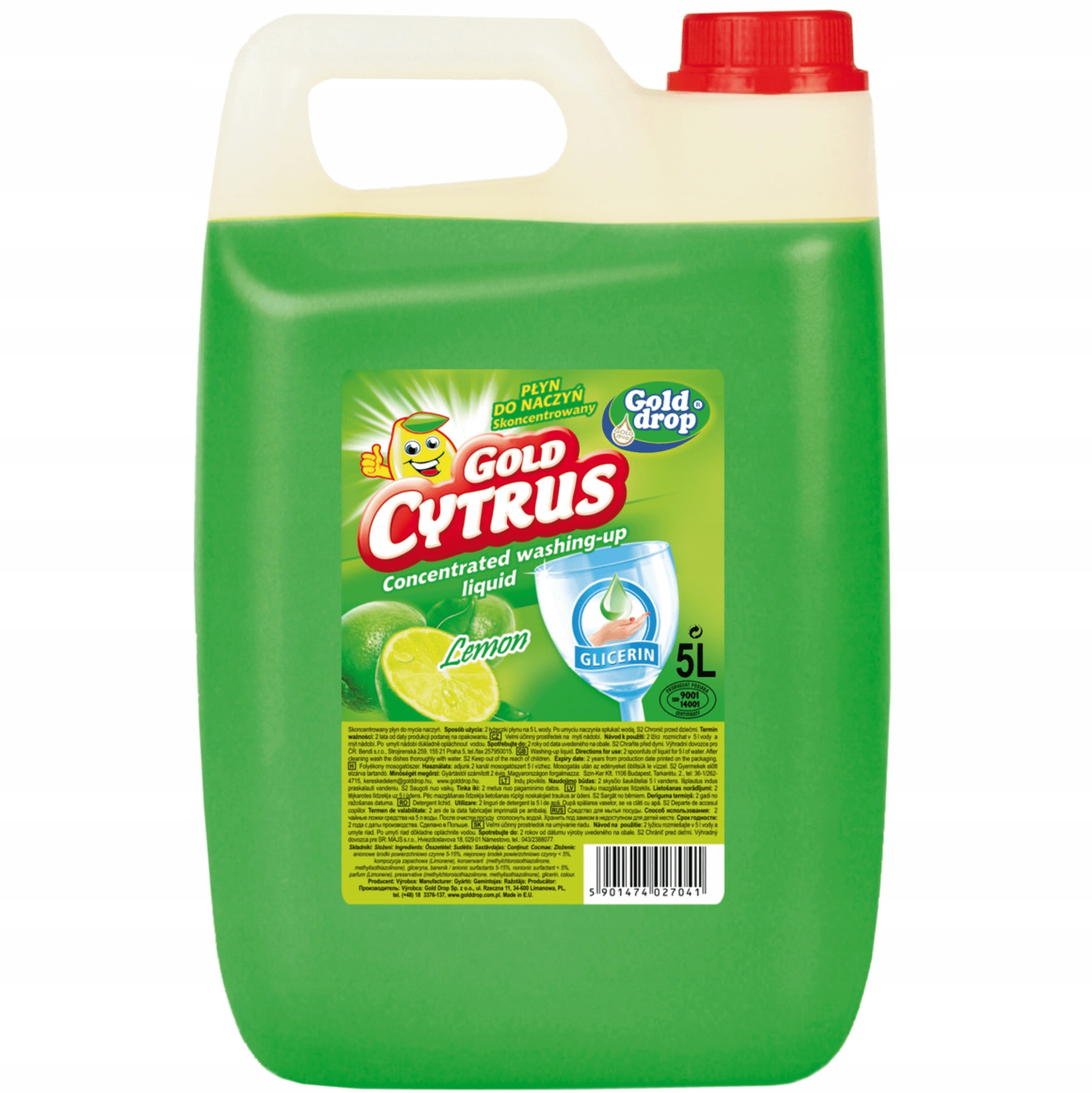 

Gold Cytrusek Płyn do Mycia Naczyń Lemon 5L