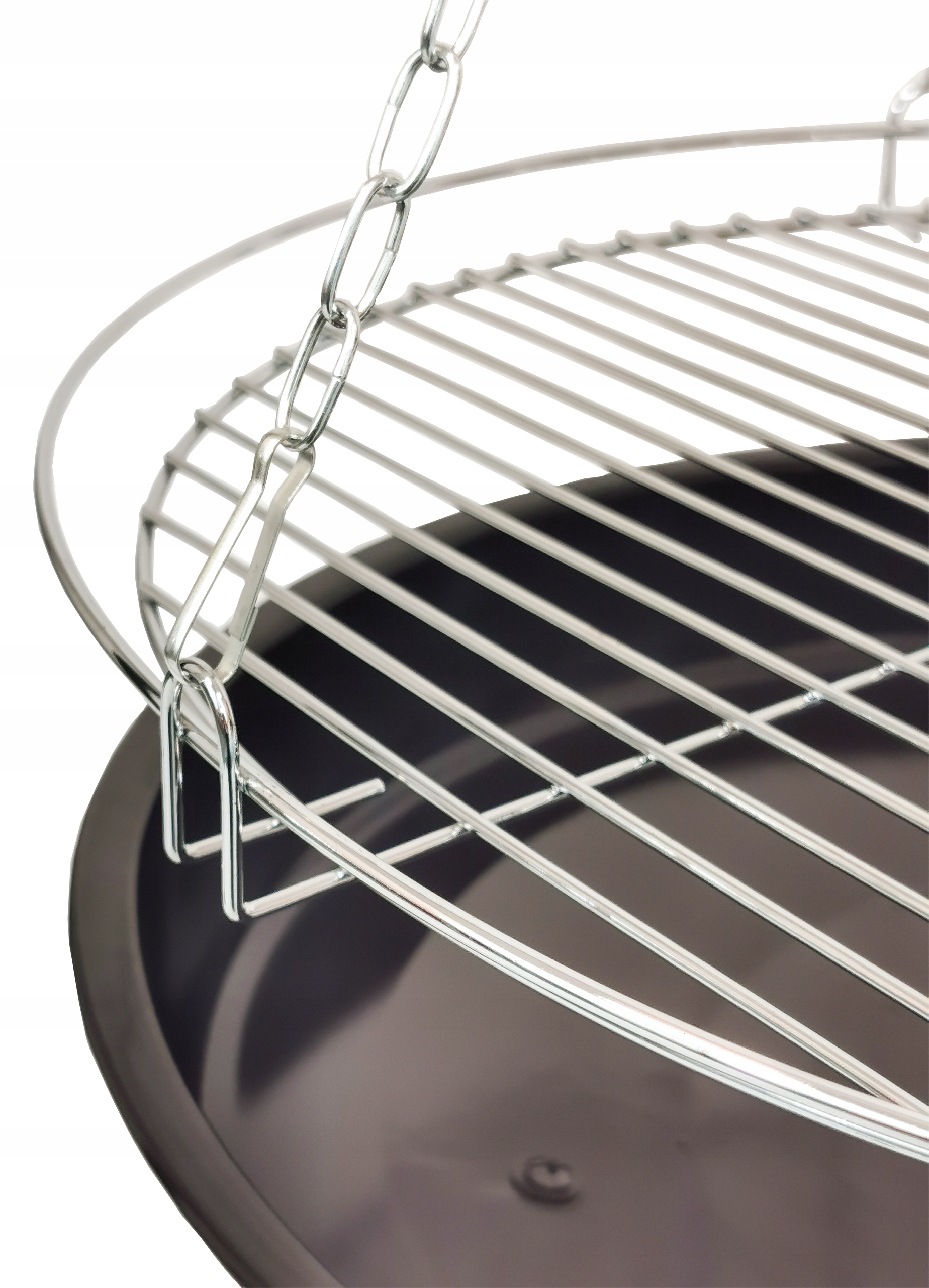 PALENISKO OGRODOWE 2w1 GRILL WĘGLOWY RUSZT BBQ 1000 Materiał stal