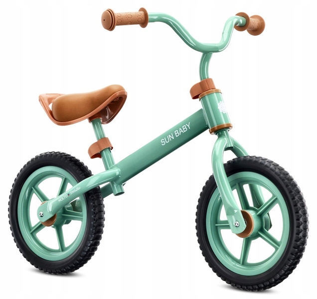 Rowerek biegowy Molto Strada, koła czarne sage green