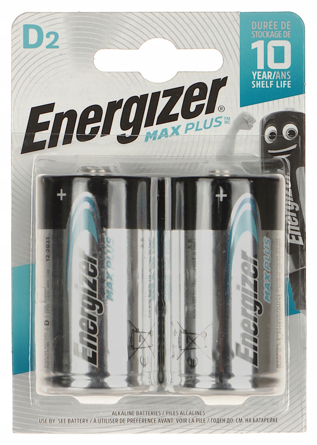 

Bateria alkaliczna Energizer BAT-LR20-MAXPLUS*P2