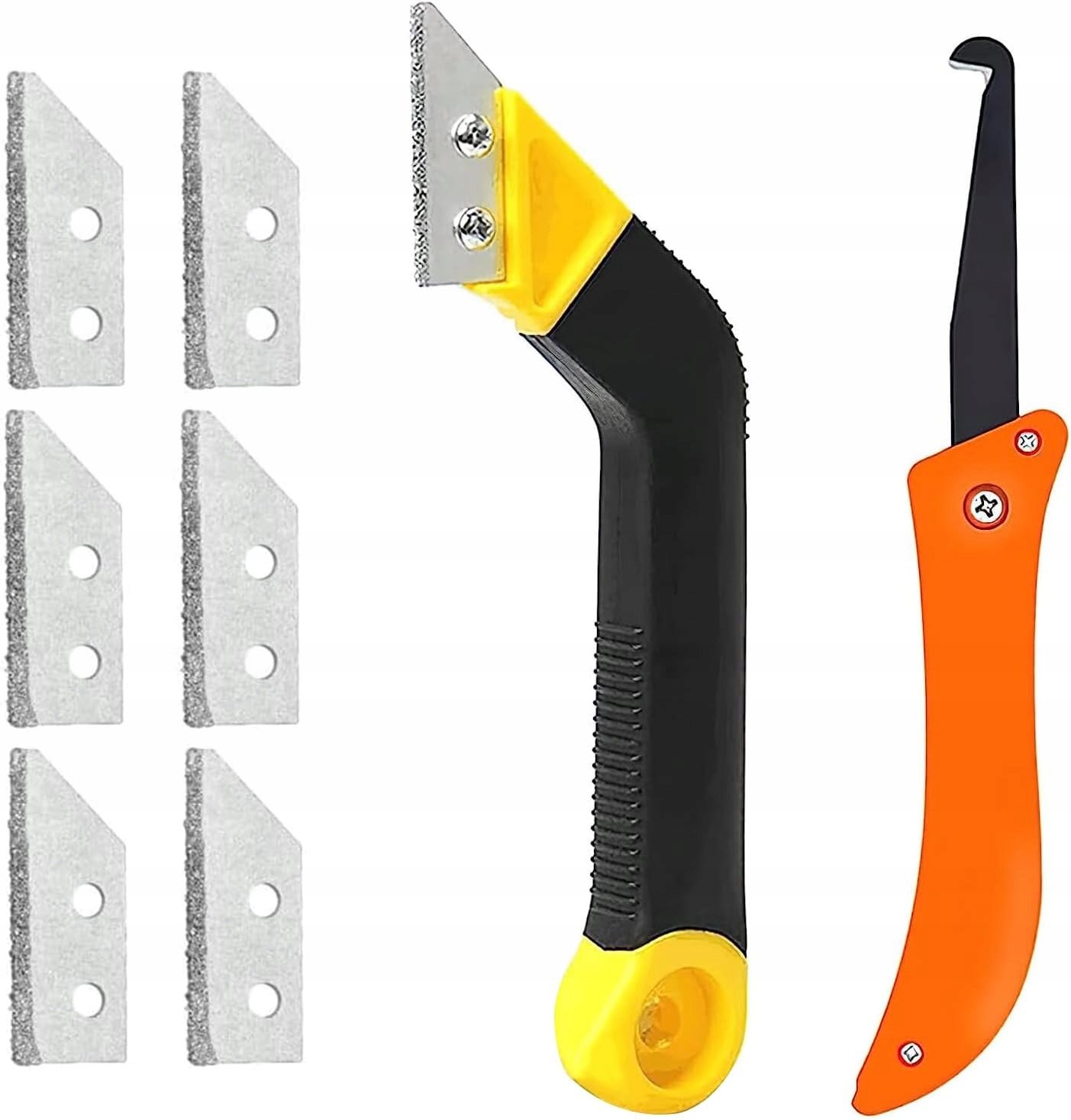 Levně Sada Nástrojů Pro Čištění Spár V Dlaždicích Spár 6 Vyměnitelných Čepelí