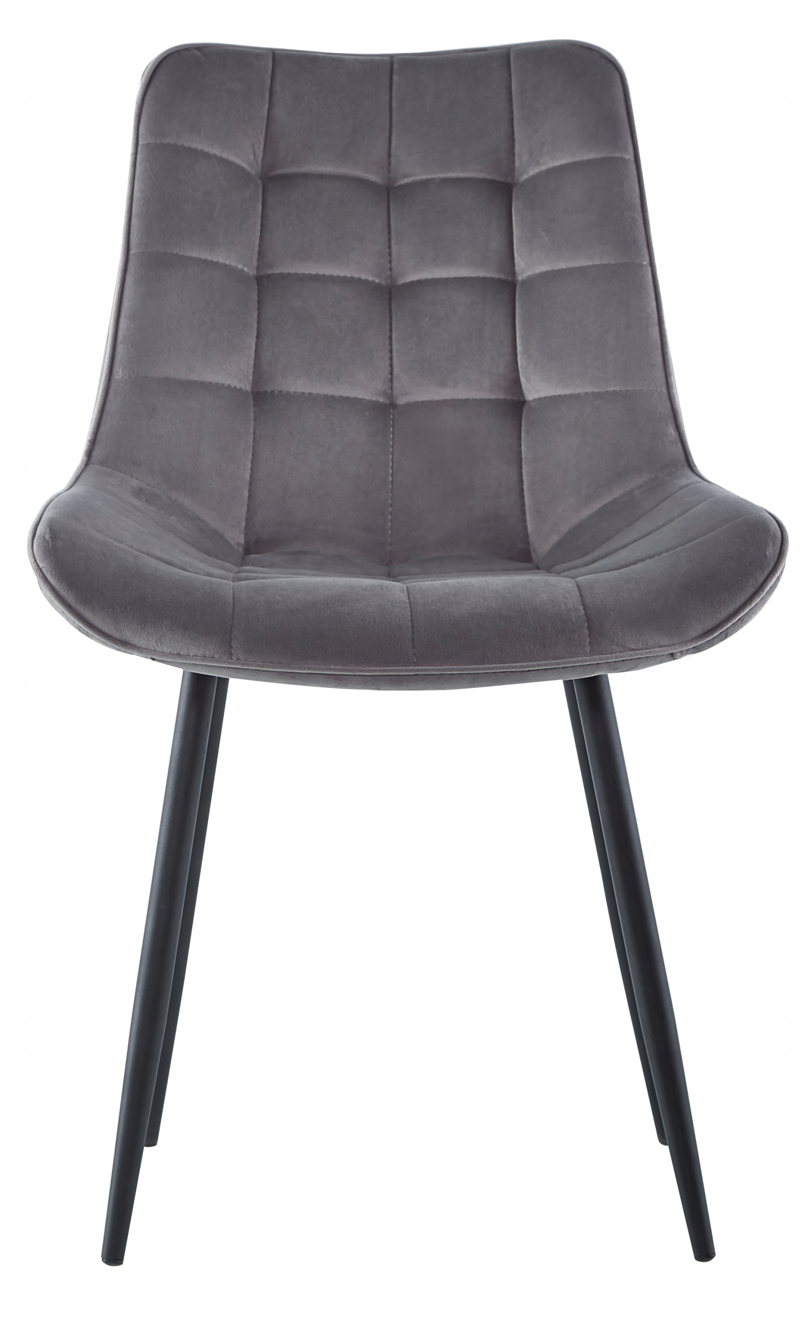 KRZESŁO TAPICEROWANE WELUROWE VELVET SZARE 017 Kod producenta Welurowe tapicerowane 017 - szare