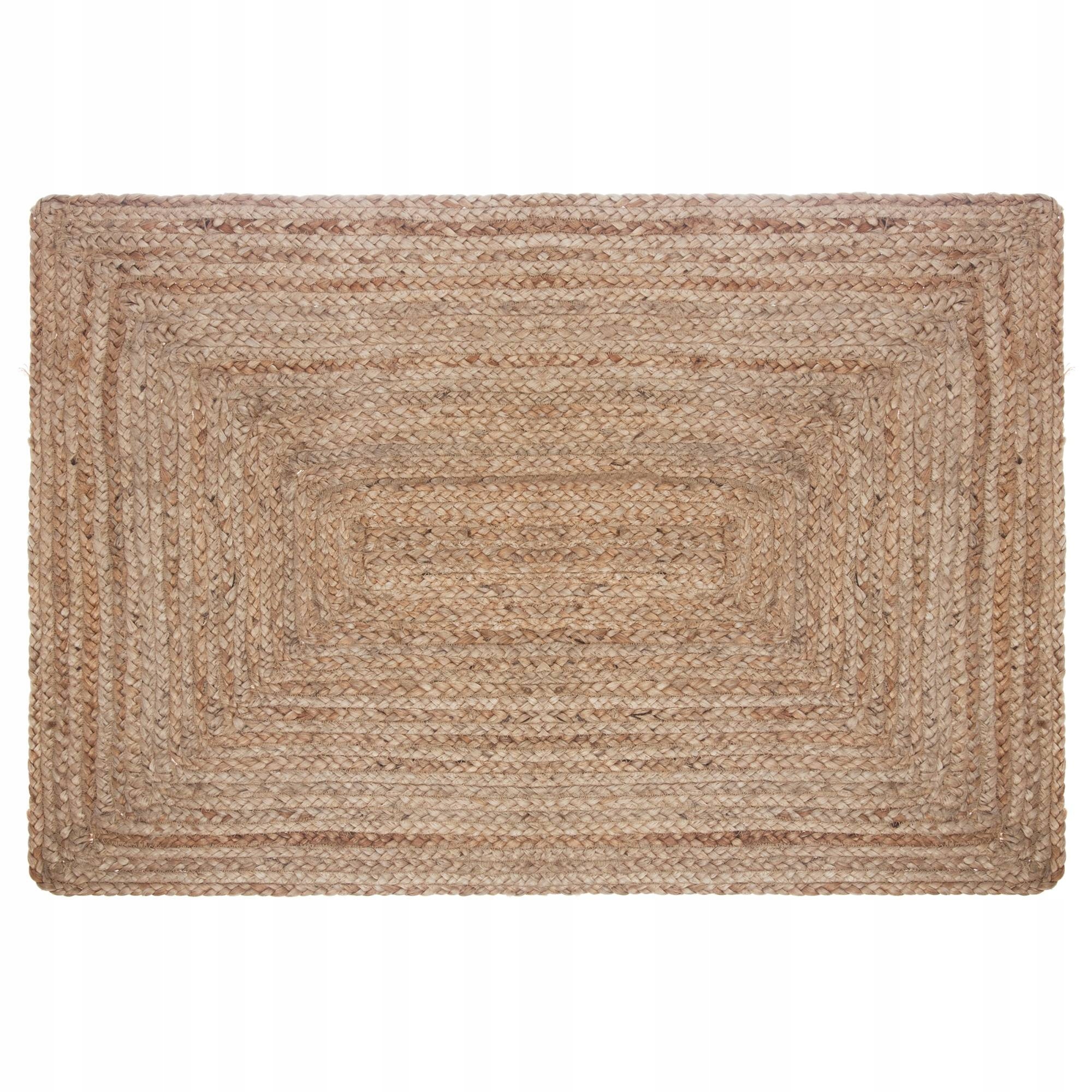 

Dywan Z Juty Pleciony Ozdobny Boho styl 60x90