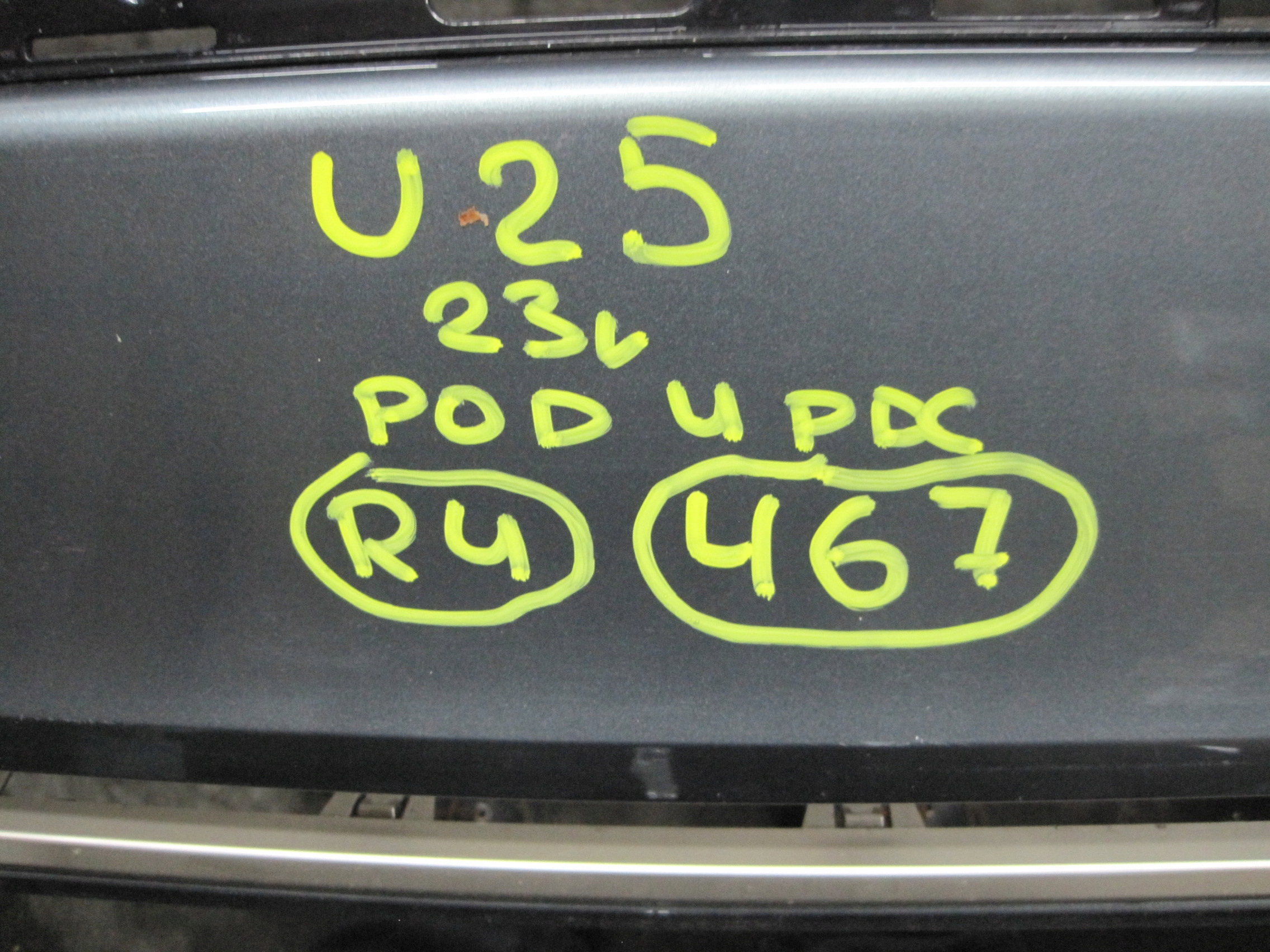 bumper MINI COUNTRYMAN U25 below 4 PDC front front
