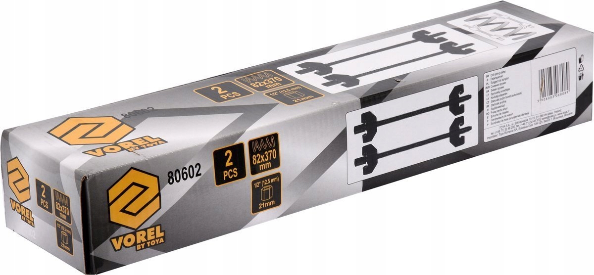 ŚCIĄGACZ DO SPRĘŻYN 370MM 2 SZT. Kod producenta 80602