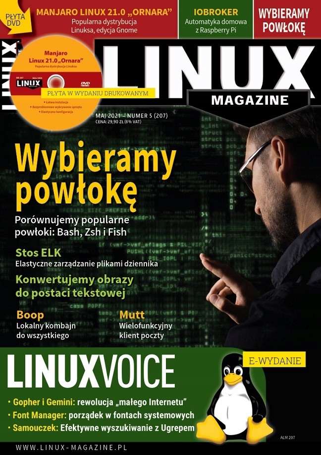 e-wydanie LinuxMagazine 5(207)2021 Powłoka Bash