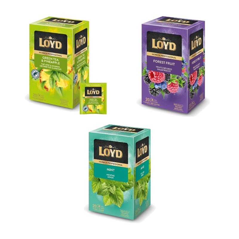 Loyd Zelený čaj Mint Pineapple Forest Fruit Horeca 3x20
