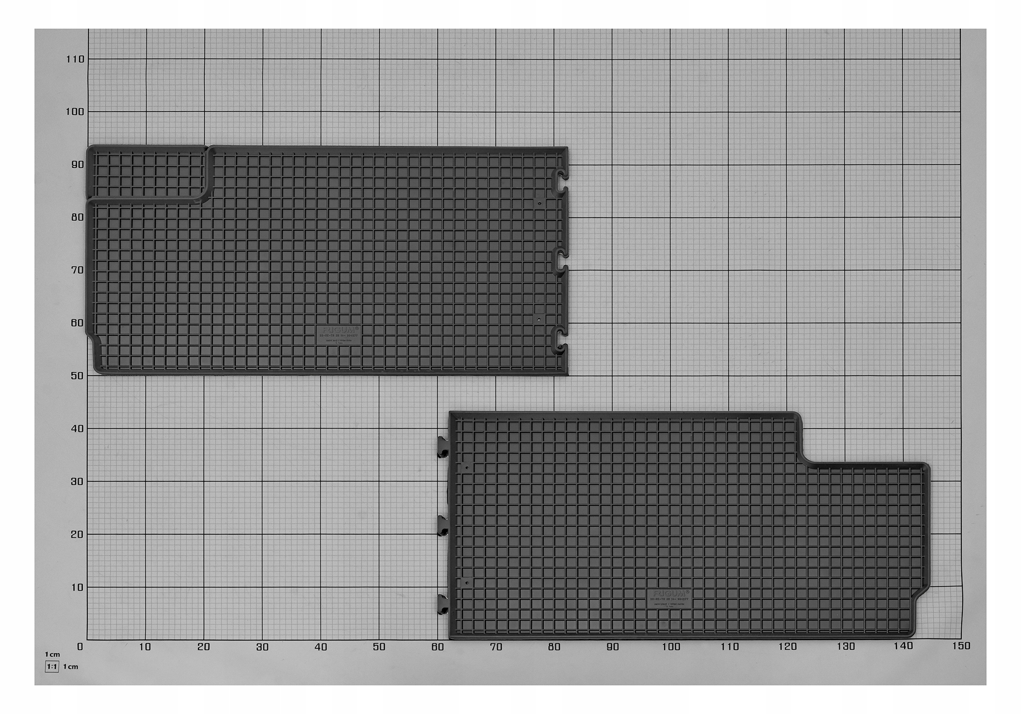 Dywaniki gumowe idelanie dopasowane do Fiat Talento od 2016 8/9miejsc Kolor czarny