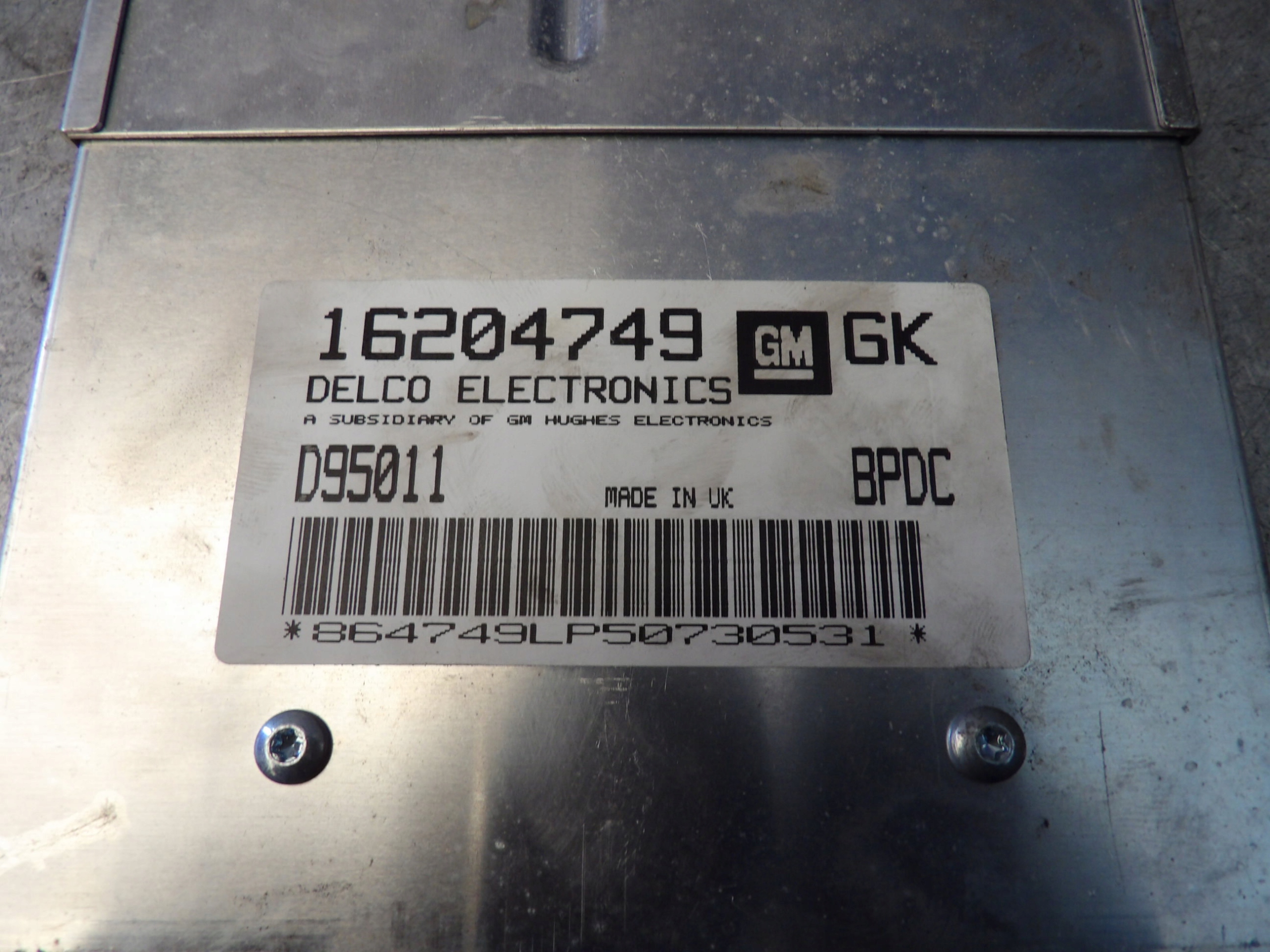 COMPUTER, BEDIENTEIL OPEL CORSA B 1,4B 16204749