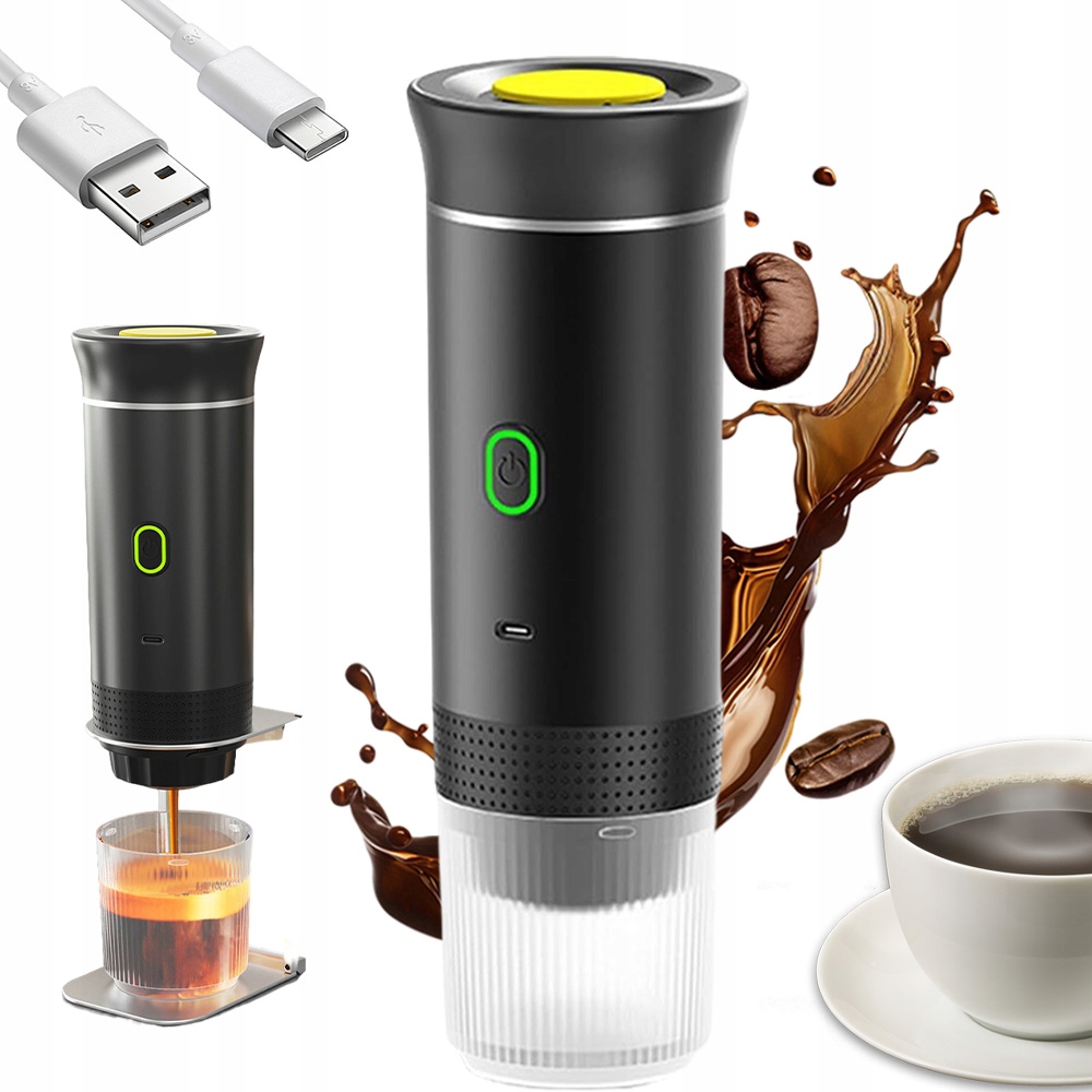 Přenosný Kávovar Na Kapsle Cestovní Akumulátor Usb Do Auta