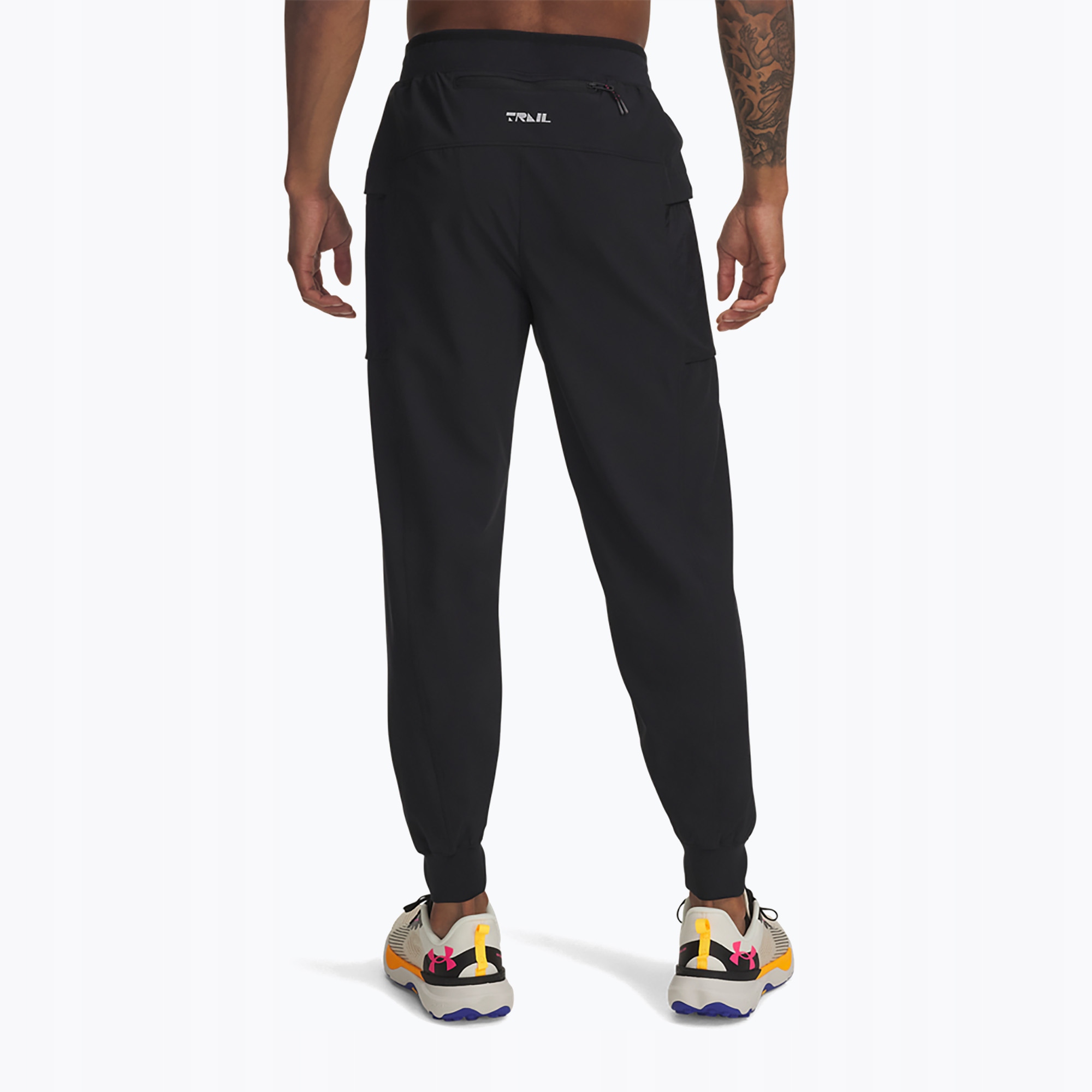 Spodnie do biegania męskie Under Armour Trail Run black / reflective S Rozmiar S