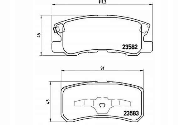 Brembo Brzdové Destičky Mitsubishi Pajero 00- Zadní