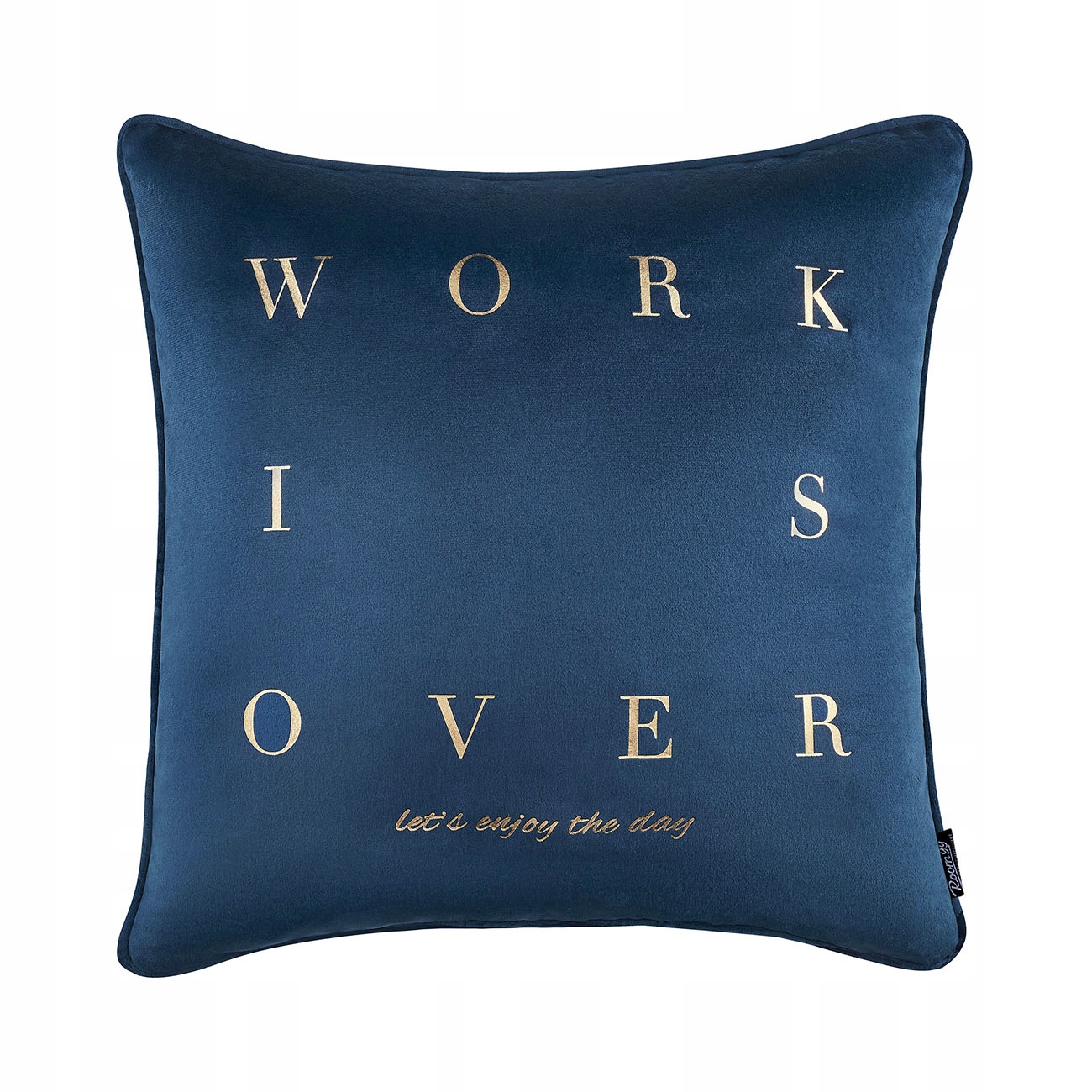 

Poszewka dekoracyjna 45x45 welur granatowa Work