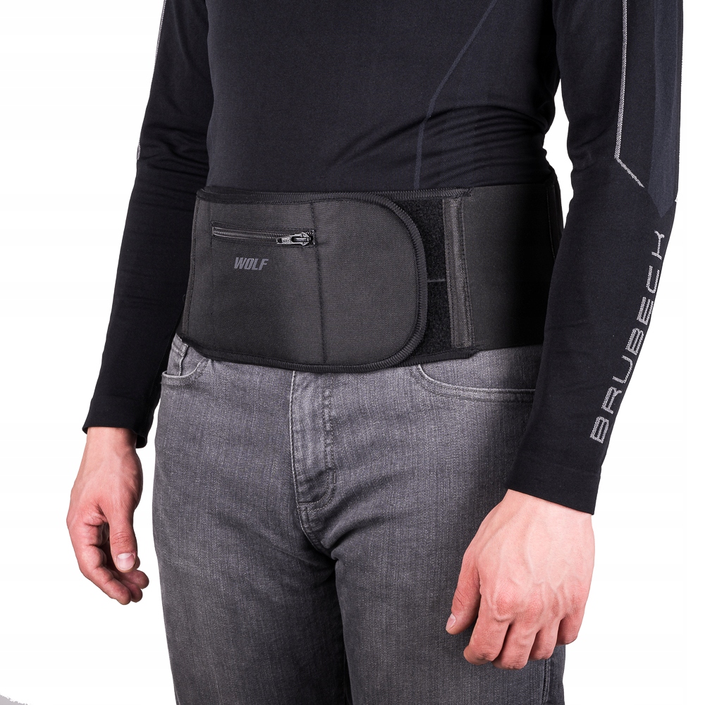 MOCNY CIEPŁY PAS NERKOWY WOLF r L KIESZONKA Materiał dominujący tekstylia