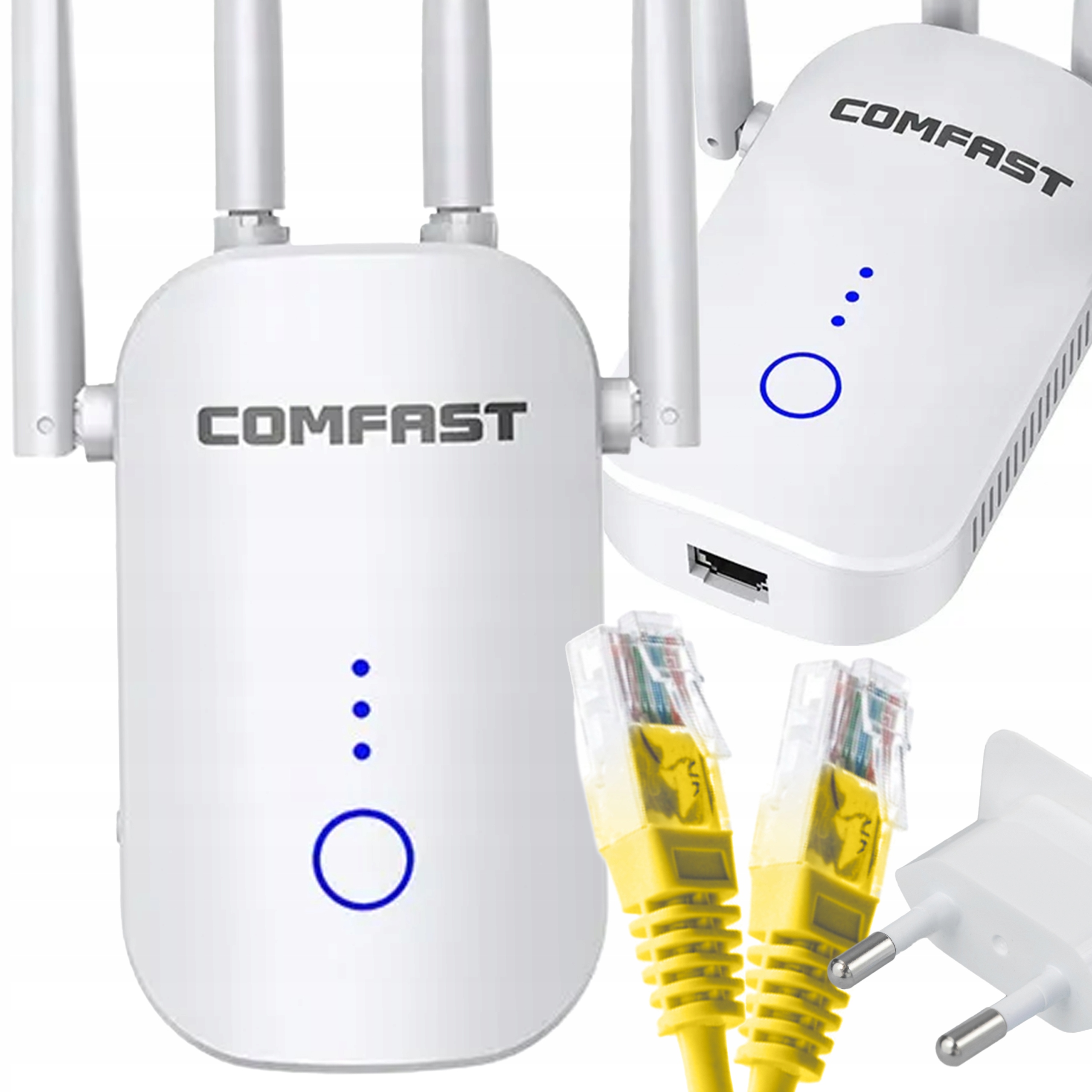 Výkonný Zesilovač Signálu Wi-fi Sítě Repeater 5G 2.4 5GHZ Wps Wifi 1200Mbps