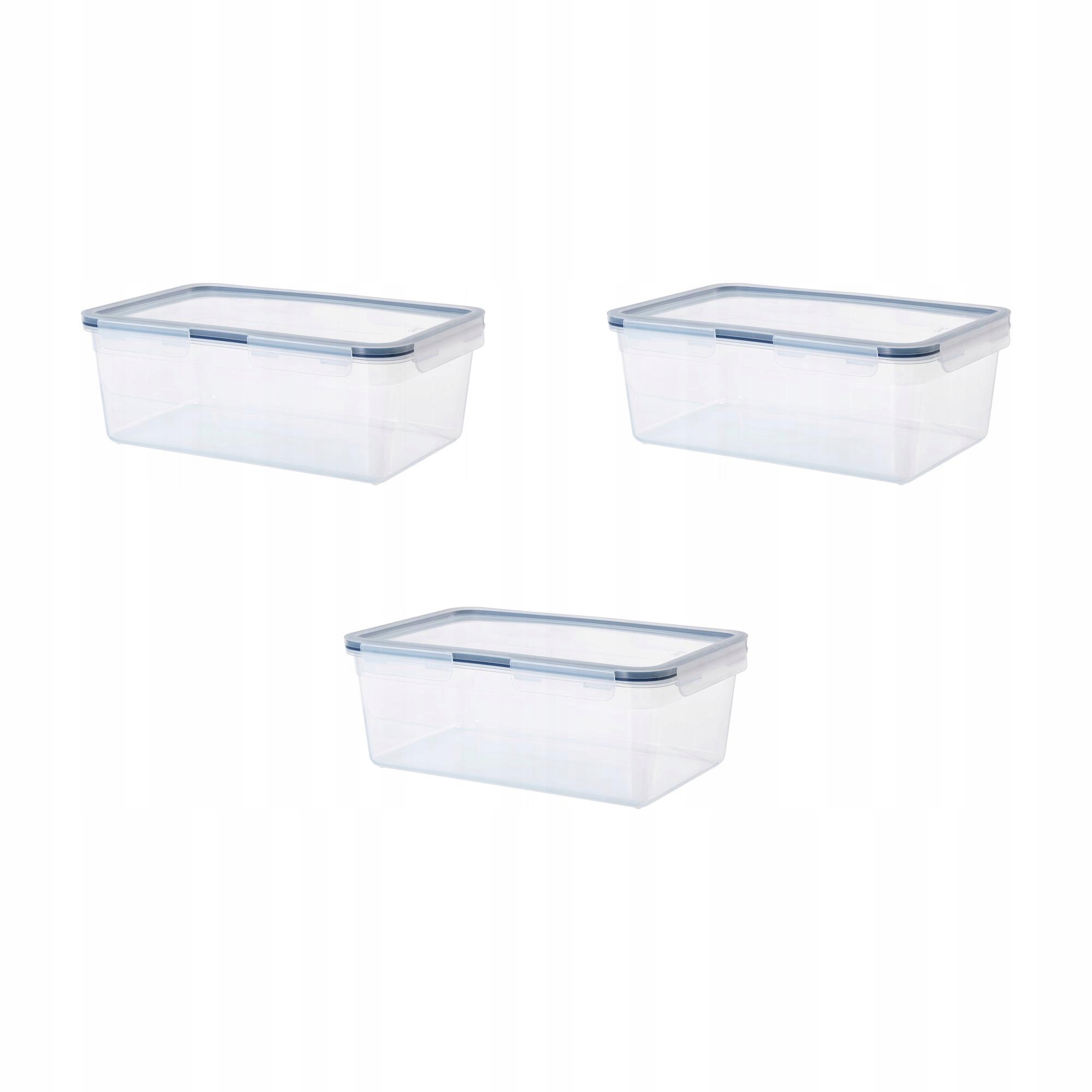 3 ks Nádoba na potraviny 5.2 l s plastovým víkem Ikea 365+