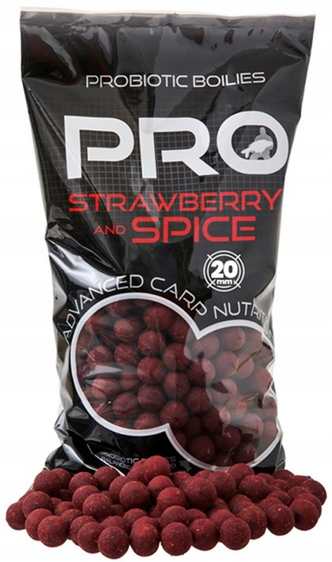 Starbaits Kulki proteinowe Pro Strawberry and Spice 20mm 800g