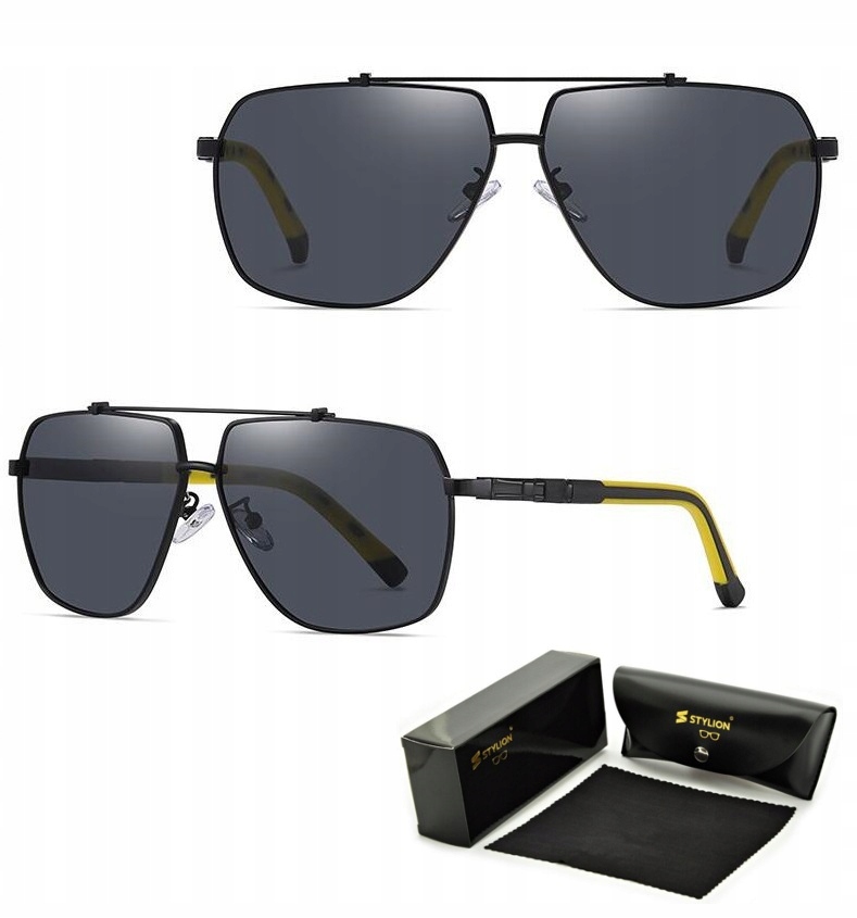 Pánské Polarizační sluneční brýle Hd Pilotky Uv Bonus